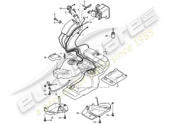 a part diagram from the Porsche Cayenne (2006) parts catalogue