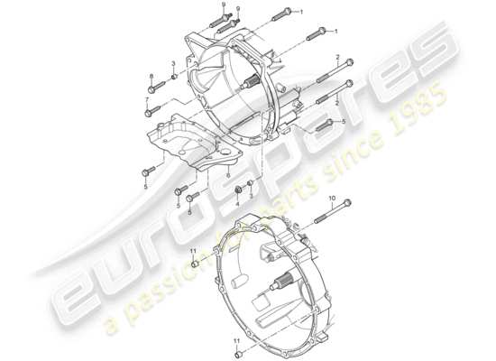 a part diagram from the Porsche Cayenne parts catalogue