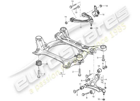 a part diagram from the Porsche Cayenne parts catalogue