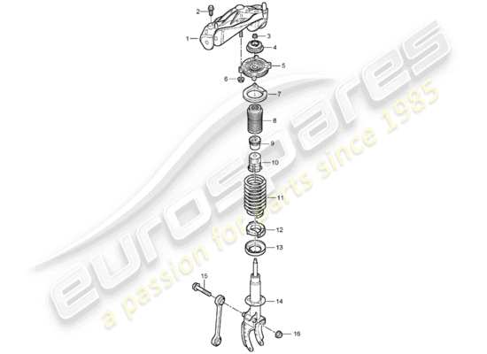 a part diagram from the Porsche Cayenne parts catalogue