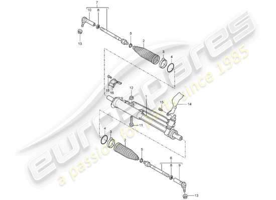 a part diagram from the Porsche Cayenne (2006) parts catalogue