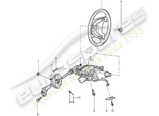 a part diagram from the Porsche Cayenne (2006) parts catalogue