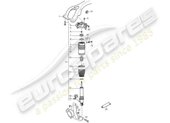 a part diagram from the Porsche Cayenne (2006) parts catalogue