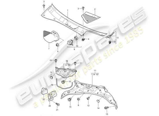 a part diagram from the Porsche Cayenne (2006) parts catalogue