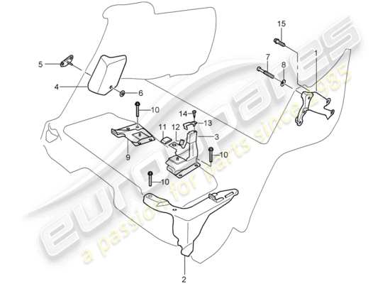 a part diagram from the Porsche Cayenne parts catalogue