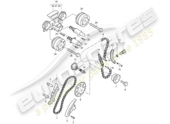 a part diagram from the Porsche Cayenne parts catalogue