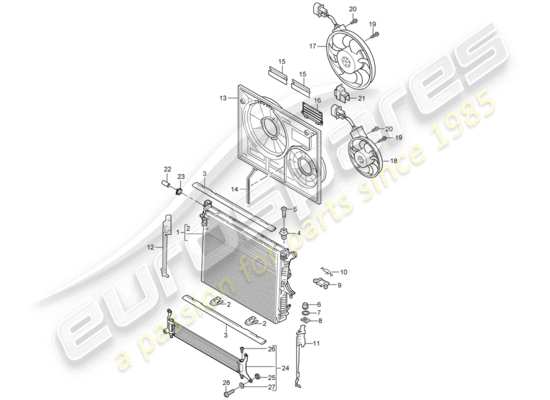 a part diagram from the Porsche Cayenne parts catalogue