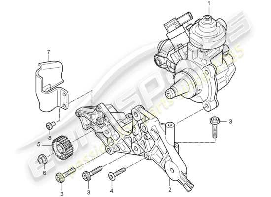 a part diagram from the Porsche Cayenne (2007) parts catalogue