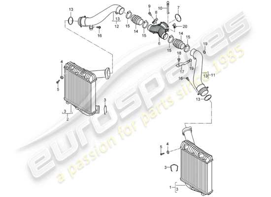 a part diagram from the Porsche Cayenne parts catalogue