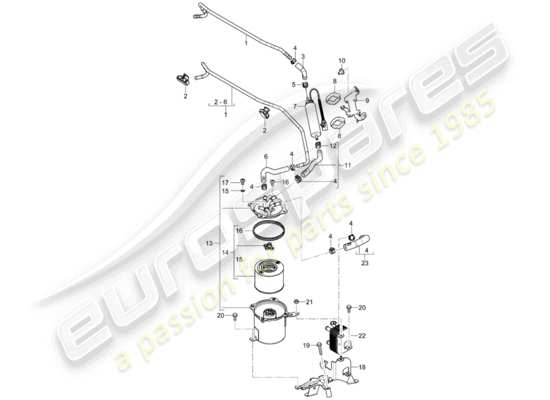 a part diagram from the Porsche Cayenne (2007) parts catalogue