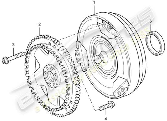 a part diagram from the Porsche Cayenne parts catalogue