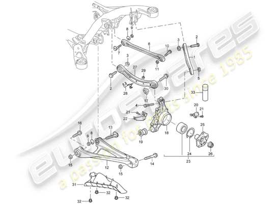 a part diagram from the Porsche Cayenne parts catalogue