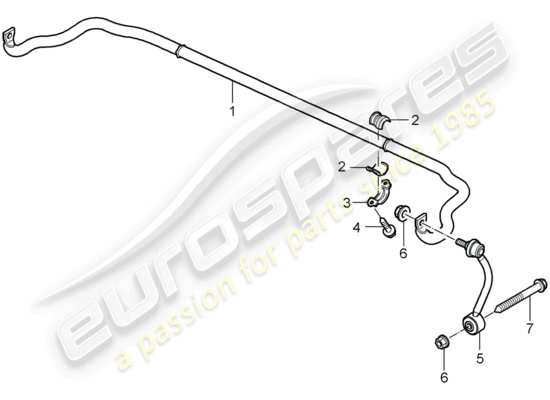 a part diagram from the Porsche Cayenne parts catalogue