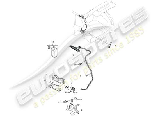 a part diagram from the Porsche Cayenne parts catalogue