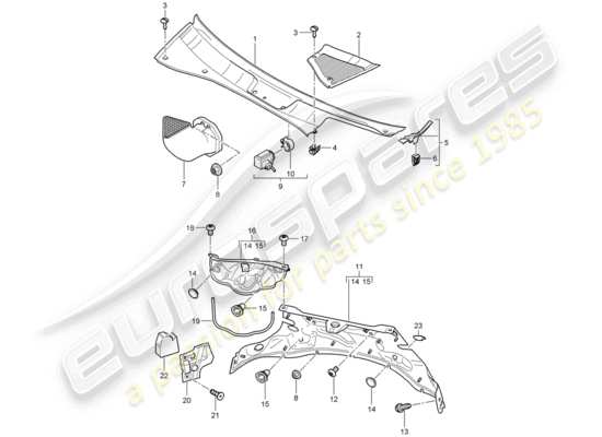 a part diagram from the Porsche Cayenne (2007) parts catalogue