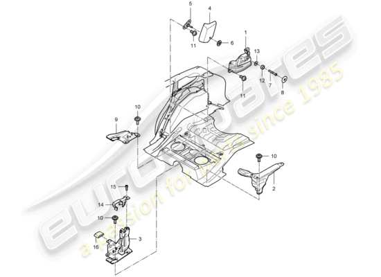 a part diagram from the Porsche Cayenne parts catalogue