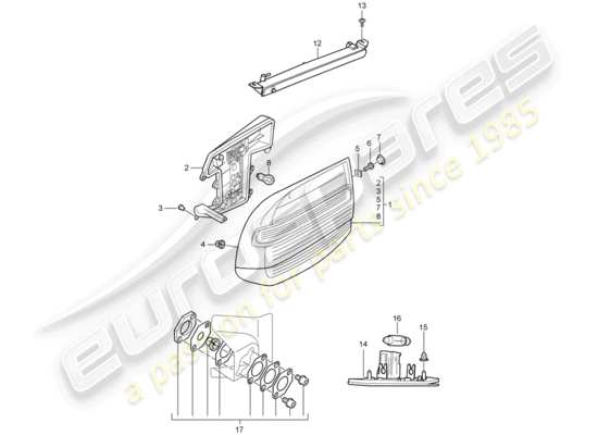 a part diagram from the Porsche Cayenne (2007) parts catalogue