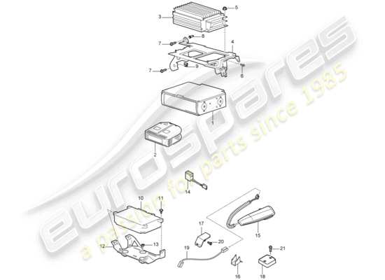 a part diagram from the Porsche Cayenne parts catalogue