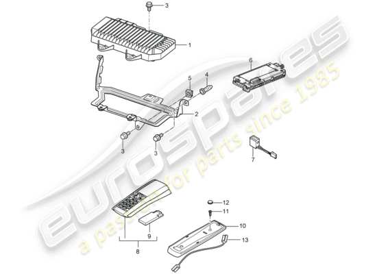 a part diagram from the Porsche Cayenne parts catalogue