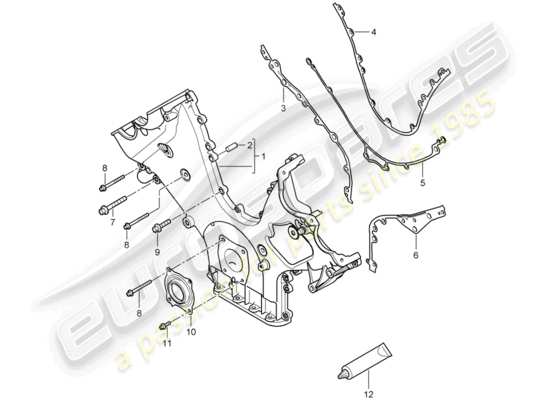 a part diagram from the Porsche Cayenne parts catalogue