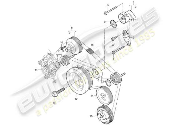 a part diagram from the Porsche Cayenne (2008) parts catalogue