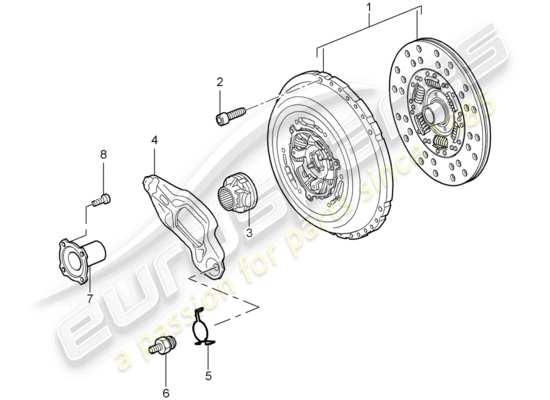 a part diagram from the Porsche Cayenne (2008) parts catalogue