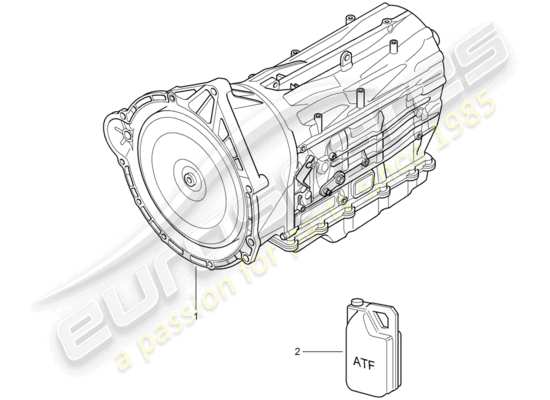 a part diagram from the Porsche Cayenne parts catalogue