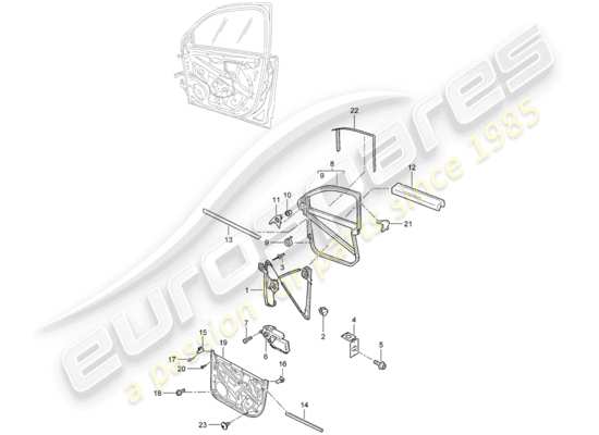 a part diagram from the Porsche Cayenne parts catalogue