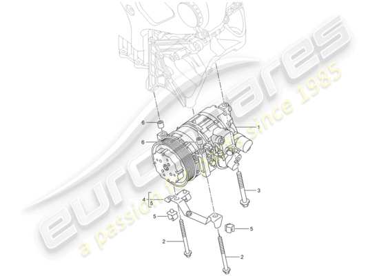 a part diagram from the Porsche Cayenne parts catalogue