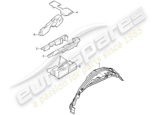 a part diagram from the Porsche Cayenne parts catalogue