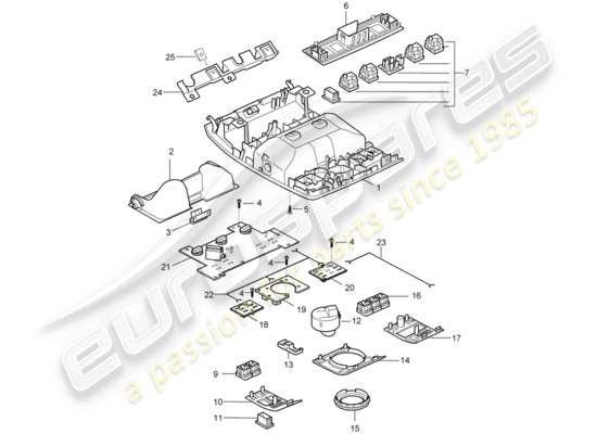 a part diagram from the Porsche Cayenne (2008) parts catalogue