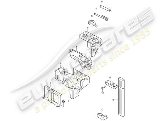 a part diagram from the Porsche Cayenne parts catalogue