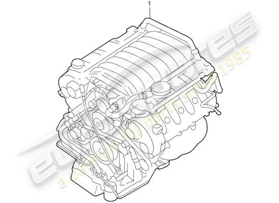 a part diagram from the Porsche Cayenne parts catalogue