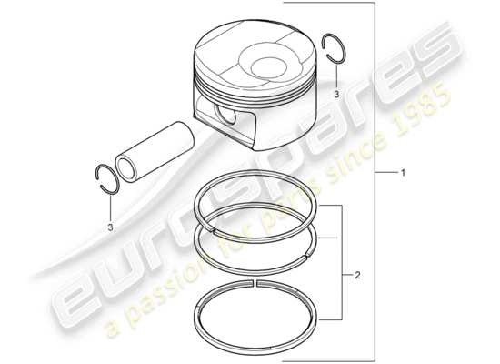 a part diagram from the Porsche Cayenne parts catalogue