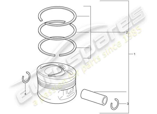 a part diagram from the Porsche Cayenne parts catalogue