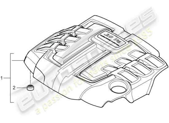 a part diagram from the Porsche Cayenne parts catalogue