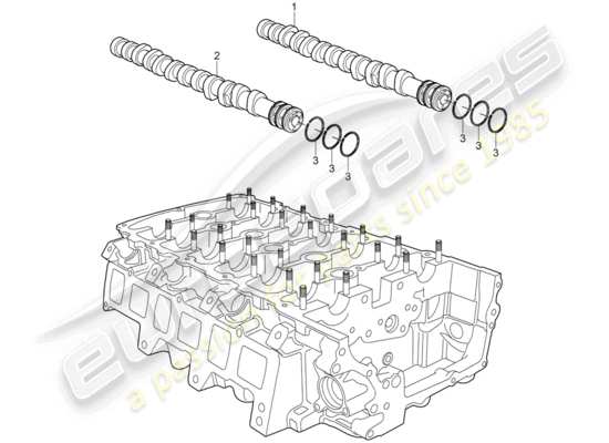 a part diagram from the Porsche Cayenne (2009) parts catalogue