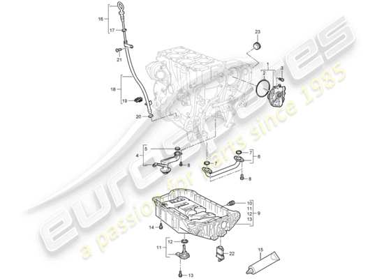 a part diagram from the Porsche Cayenne parts catalogue