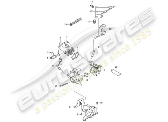 a part diagram from the Porsche Cayenne (2009) parts catalogue