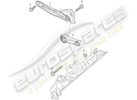 a part diagram from the Porsche Cayenne parts catalogue