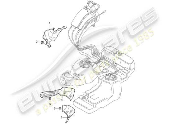 a part diagram from the Porsche Cayenne (2009) parts catalogue