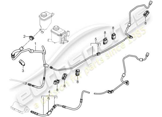 a part diagram from the Porsche Cayenne parts catalogue