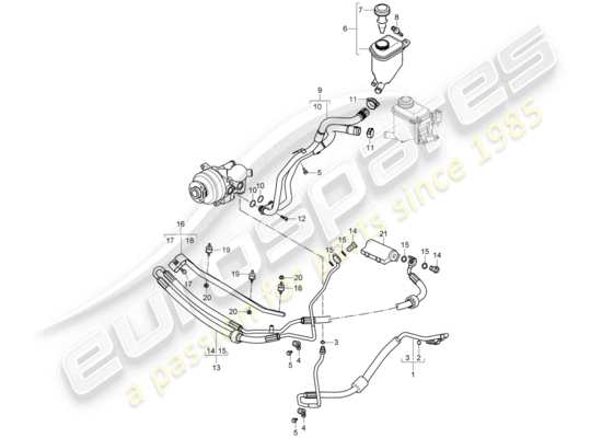 a part diagram from the Porsche Cayenne (2009) parts catalogue