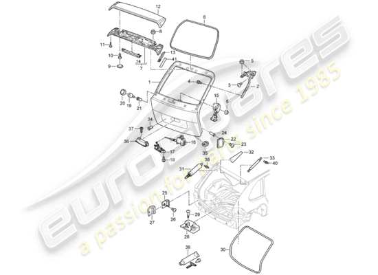 a part diagram from the Porsche Cayenne (2009) parts catalogue