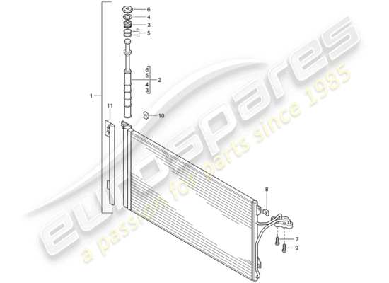 a part diagram from the Porsche Cayenne parts catalogue