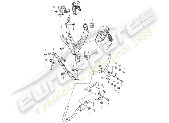 a part diagram from the Porsche Cayenne parts catalogue