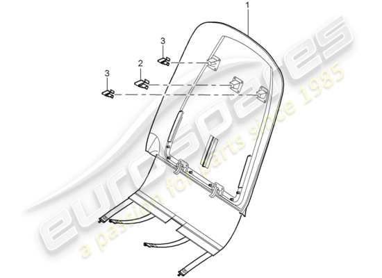 a part diagram from the Porsche Cayenne parts catalogue