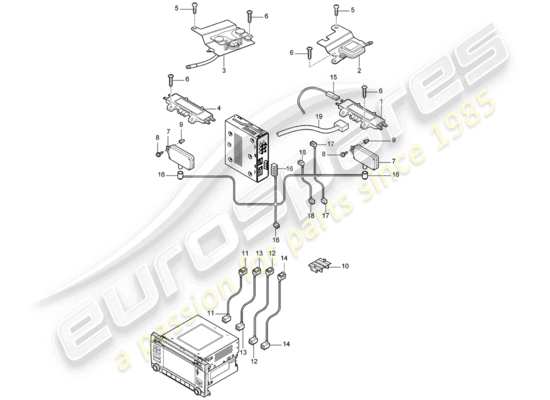 a part diagram from the Porsche Cayenne parts catalogue