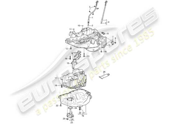 a part diagram from the Porsche Cayenne parts catalogue