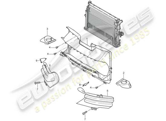 a part diagram from the Porsche Cayenne parts catalogue